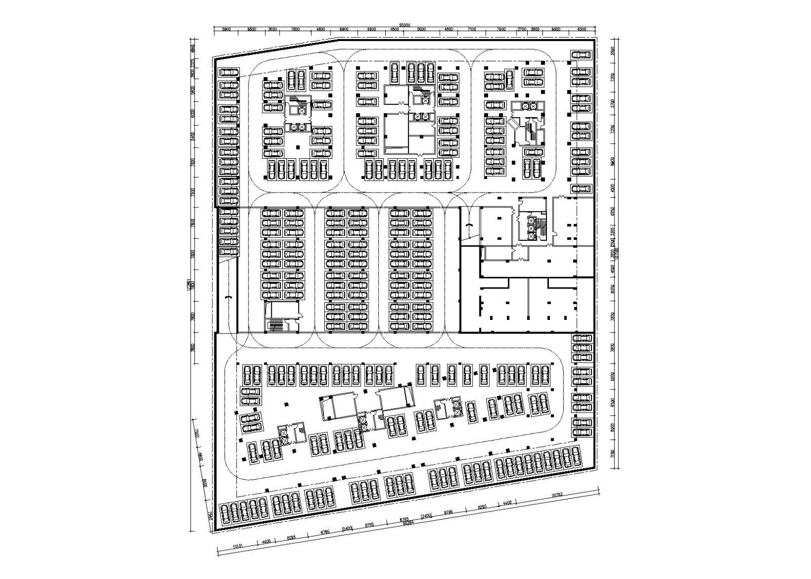 北京国际大厦建筑设计施工图（CAD）cad施工图下载【ID:149862103】