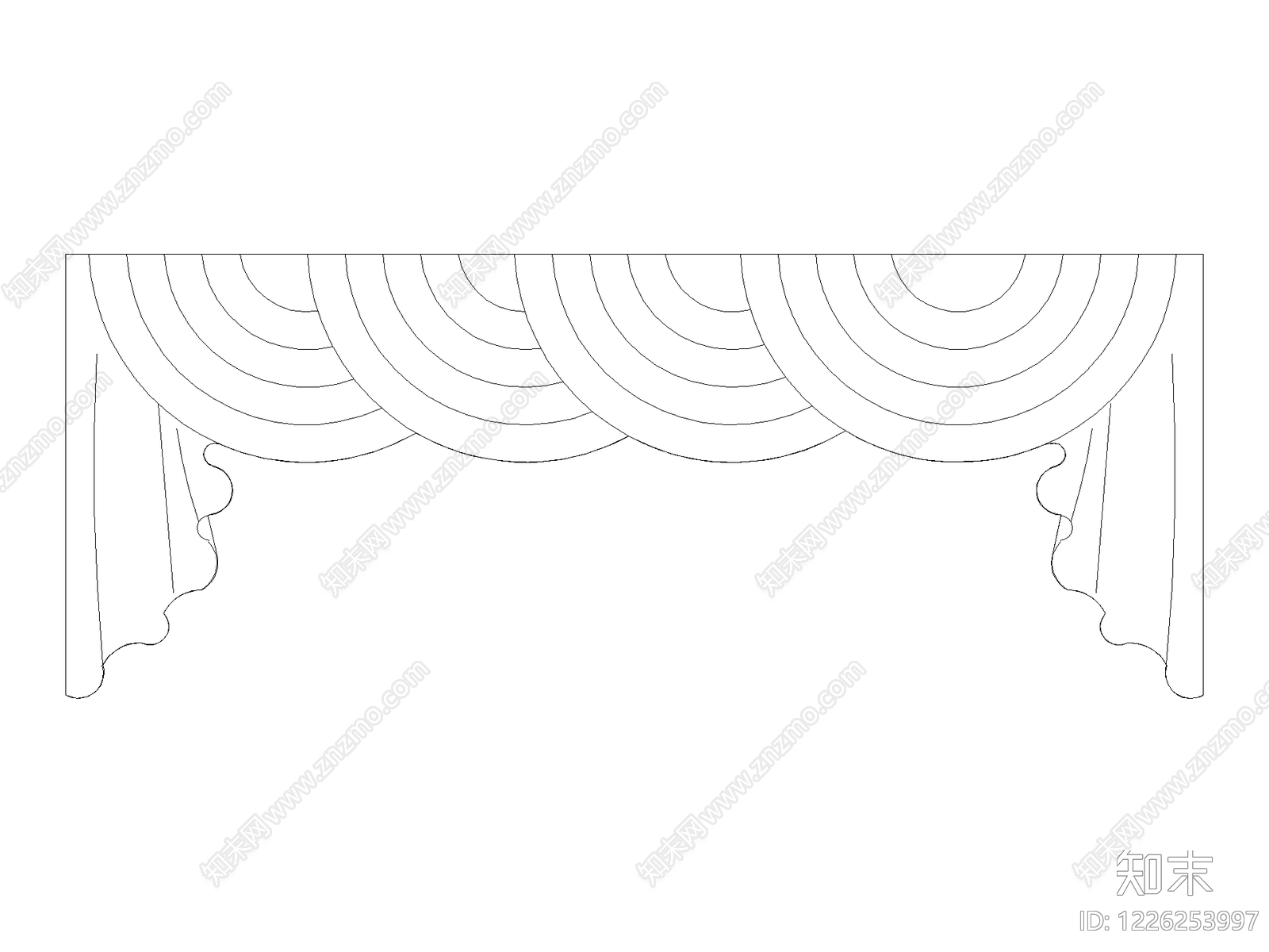 窗帘CAD图纸