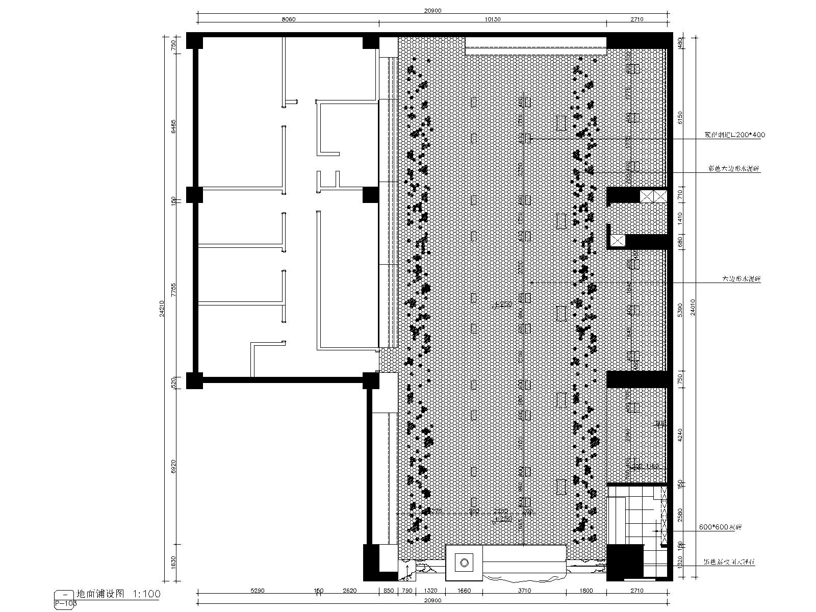 新疆权罗道韩式烤肉餐饮店施工图+效果图cad施工图下载【ID:160427188】