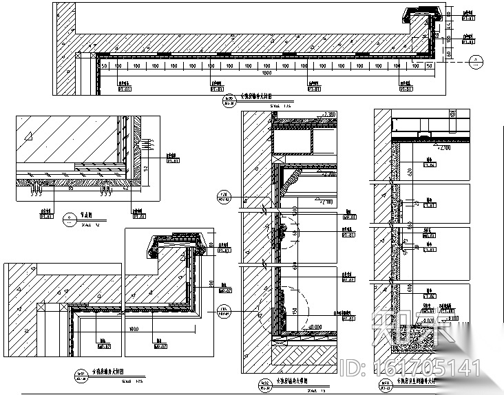 [广东]现代奢华风格别墅样板间设计施工图(附效果图+物...cad施工图下载【ID:161705141】