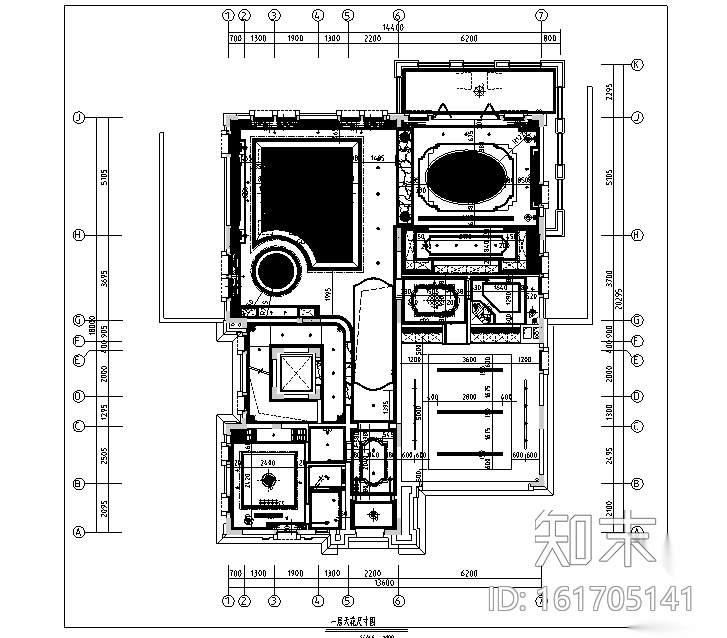 [广东]现代奢华风格别墅样板间设计施工图(附效果图+物...cad施工图下载【ID:161705141】