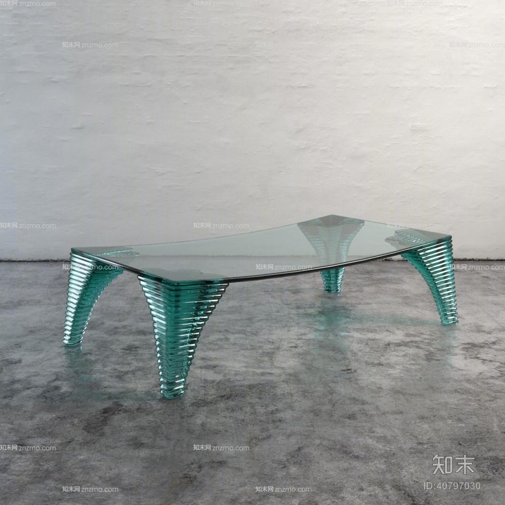 现代玻璃凳子3D模型下载【ID:40797030】