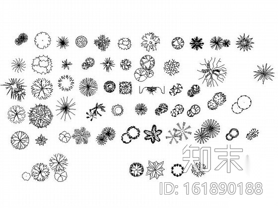 室内外绿植CAD图块下载施工图下载【ID:161890188】