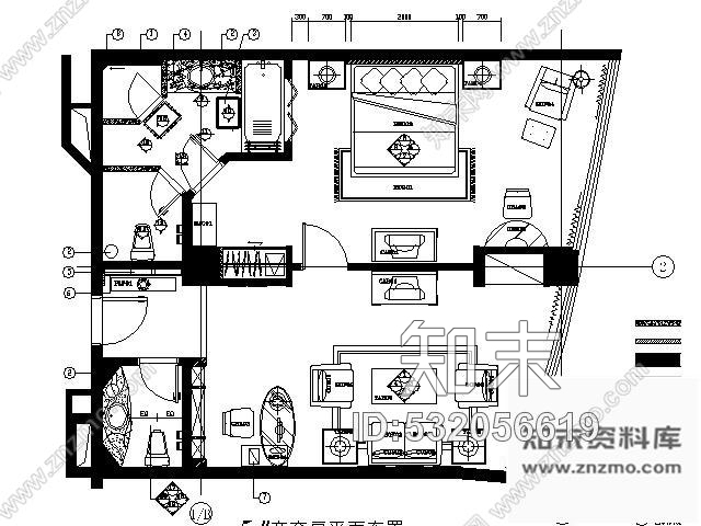 施工图海口酒店商务套房施工图cad施工图下载【ID:532056619】