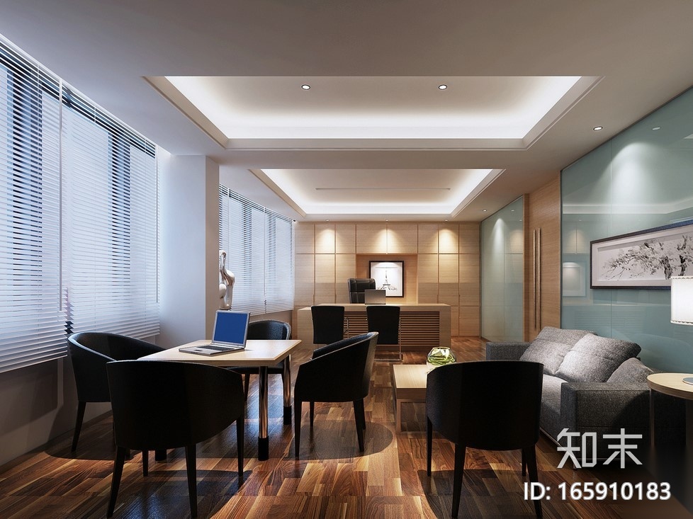 [福州]某大型房地产营销中心全套施工图（附效果图）cad施工图下载【ID:165910183】