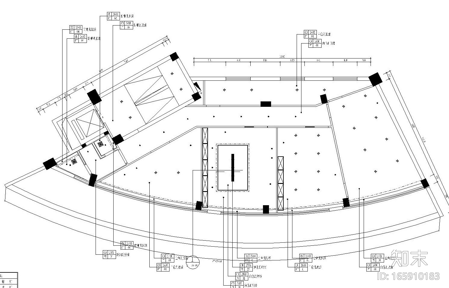[福州]某大型房地产营销中心全套施工图（附效果图）cad施工图下载【ID:165910183】