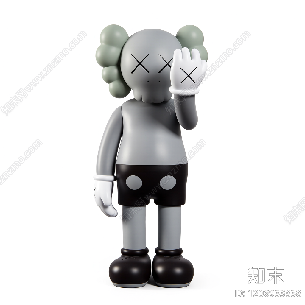 KAWS雕塑人物3D模型下载【ID:1206933338】