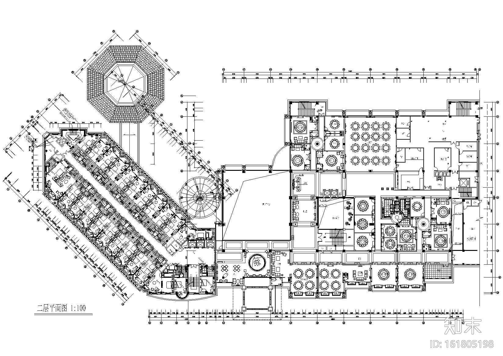 [福建]厦门海滨风五星级酒店室内装饰施工图施工图下载【ID:161805198】