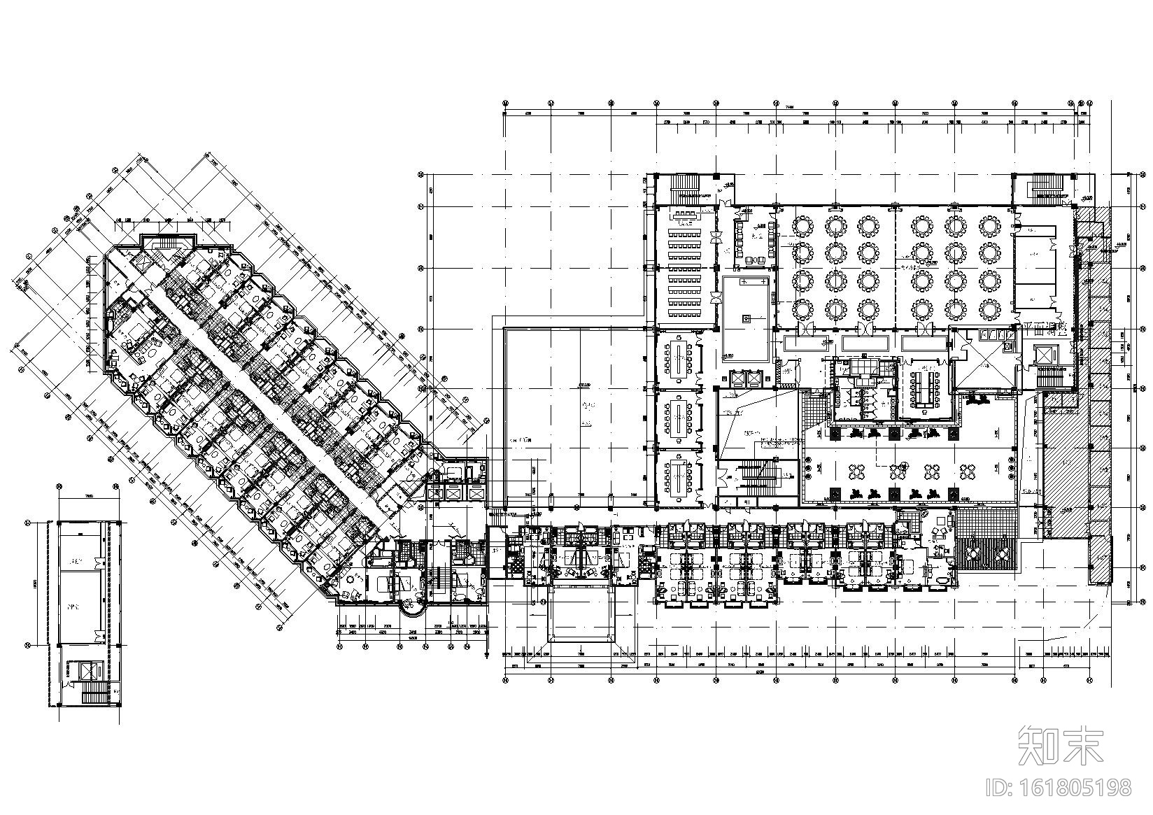 [福建]厦门海滨风五星级酒店室内装饰施工图施工图下载【ID:161805198】