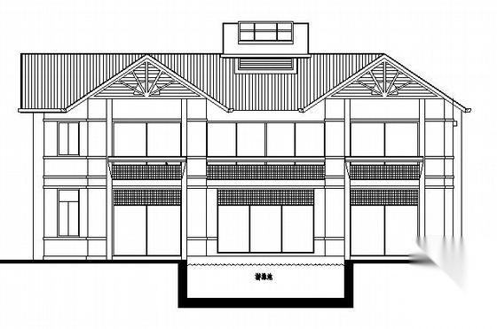 湖南某二层独栋别墅建筑施工图cad施工图下载【ID:149894183】