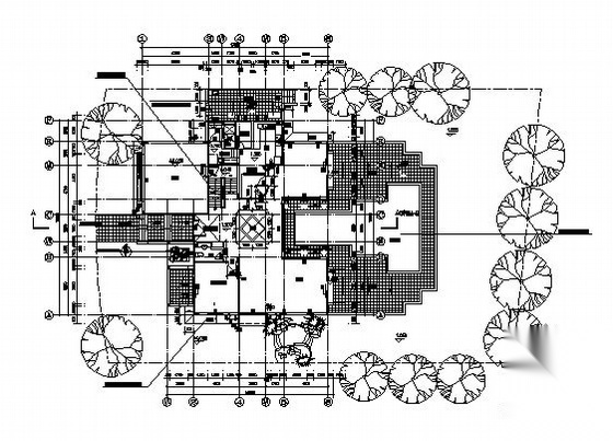 湖南某二层独栋别墅建筑施工图cad施工图下载【ID:149894183】