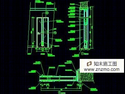 单扇门详图、双扇门详图、木做门套cad施工图下载【ID:36912473】