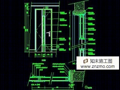 单扇门详图、双扇门详图、木做门套cad施工图下载【ID:36912473】