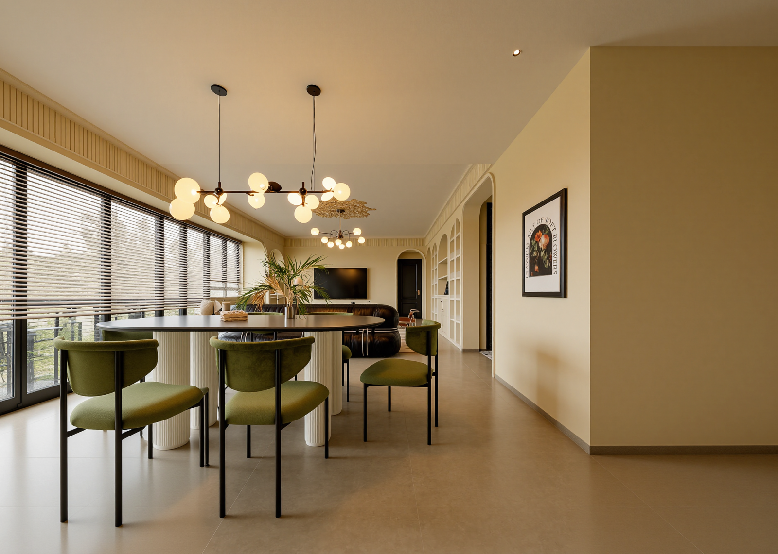 法式民宿大厅3D模型下载【ID:1214389457】