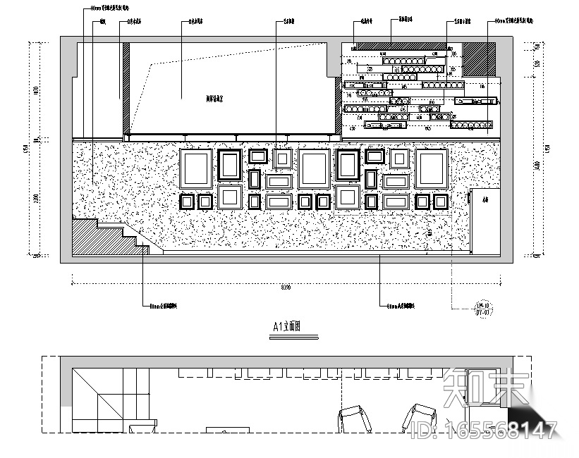 混搭风格奥旭酒庄空间设计施工图（附效果图）cad施工图下载【ID:165568147】