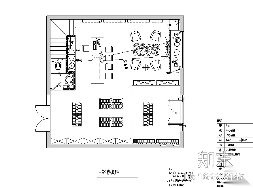 混搭风格奥旭酒庄空间设计施工图（附效果图）cad施工图下载【ID:165568147】