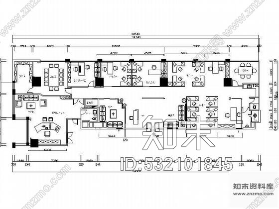 施工图温州某办公空间层设计方案cad施工图下载【ID:532101845】