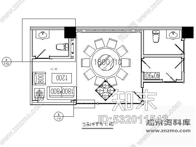 施工图重庆某中餐厅包房施工图Ⅱ施工图下载【ID:532011542】