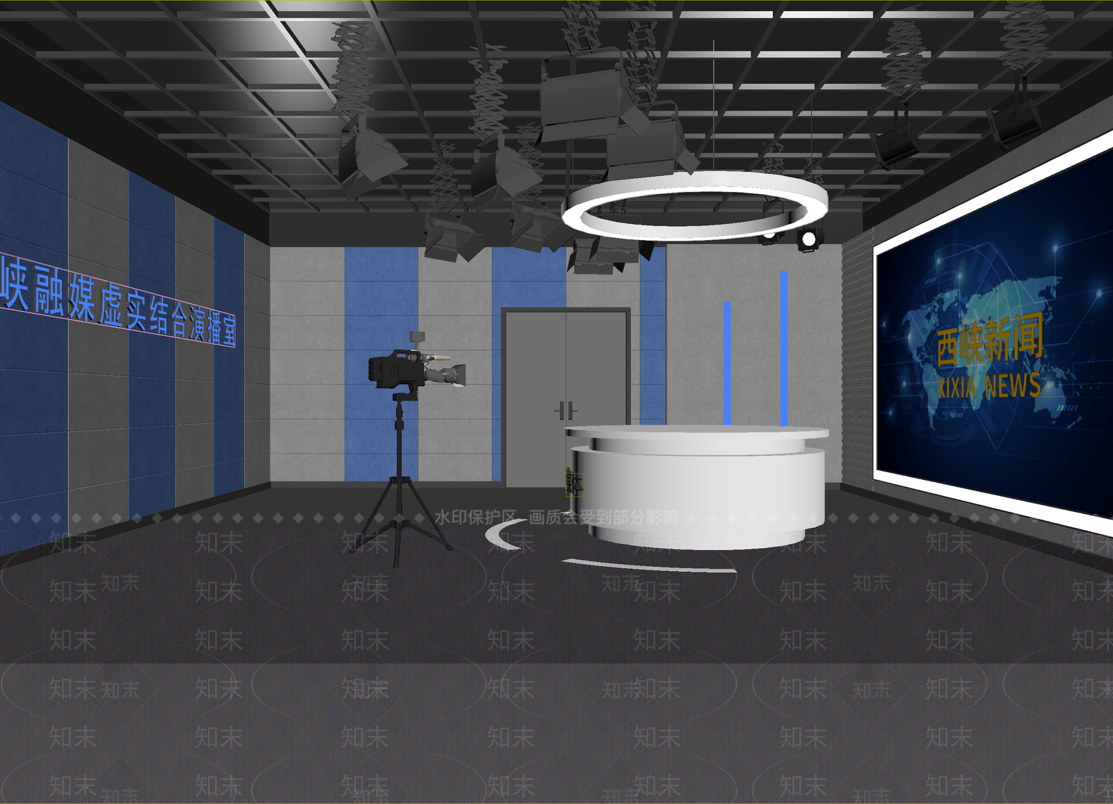 现代科技展厅3D模型下载【ID:1215071867】
