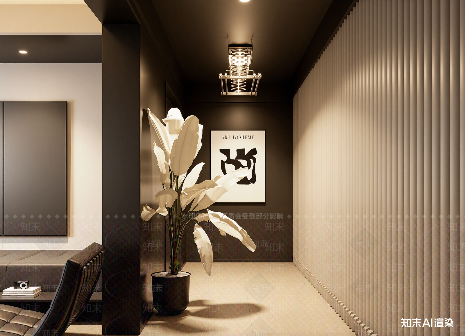 现代玄关3D模型下载【ID:1215113814】