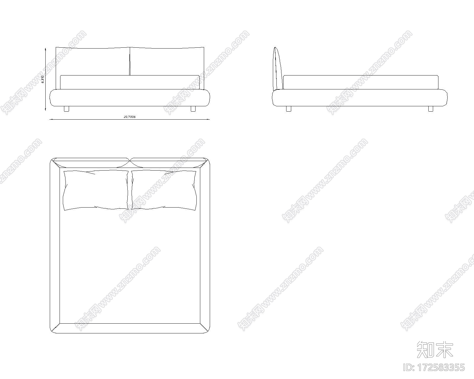 床3cad施工图下载【ID:172583355】