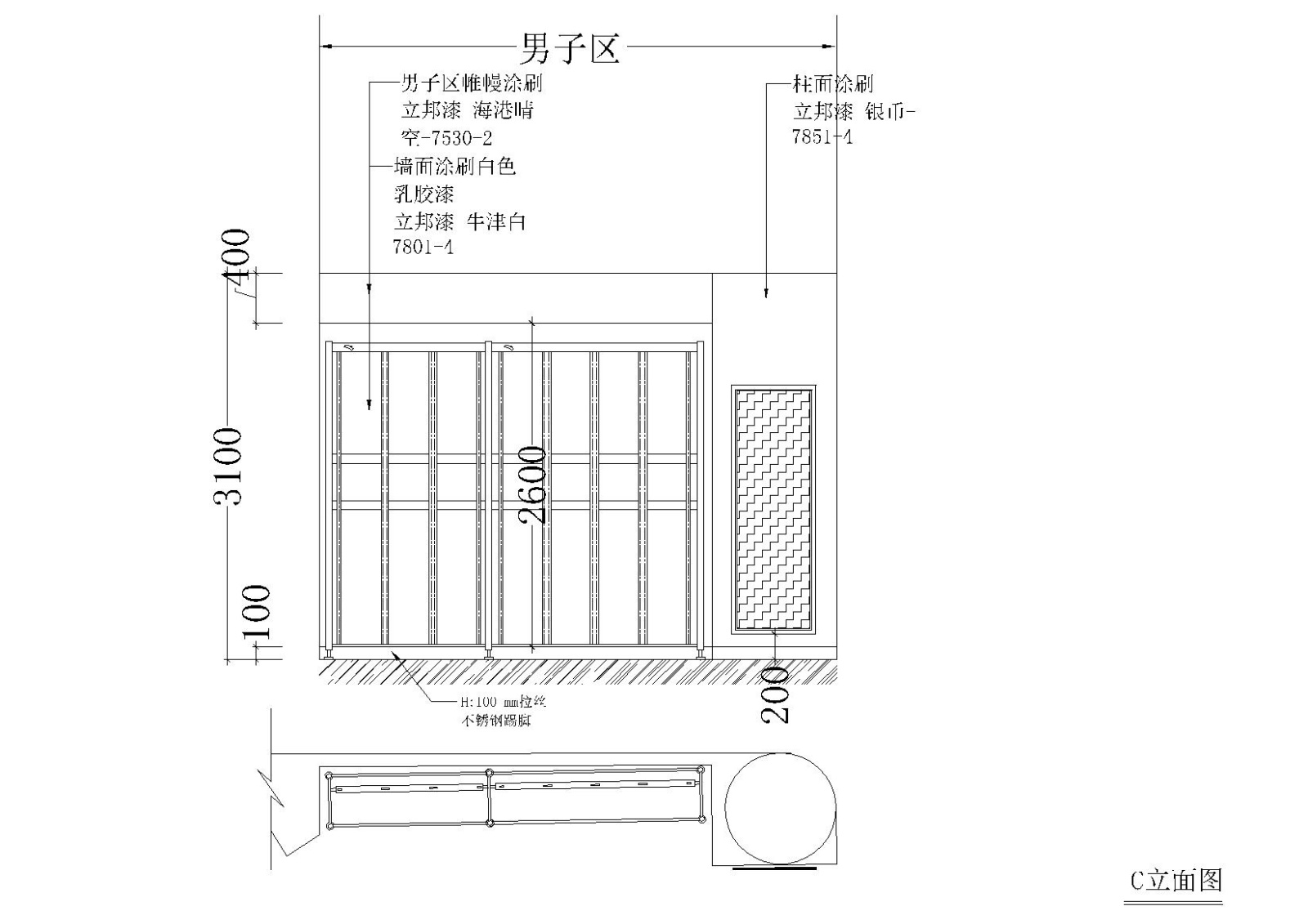 170平方异形体育品牌专卖店施工图施工图下载【ID:160416122】