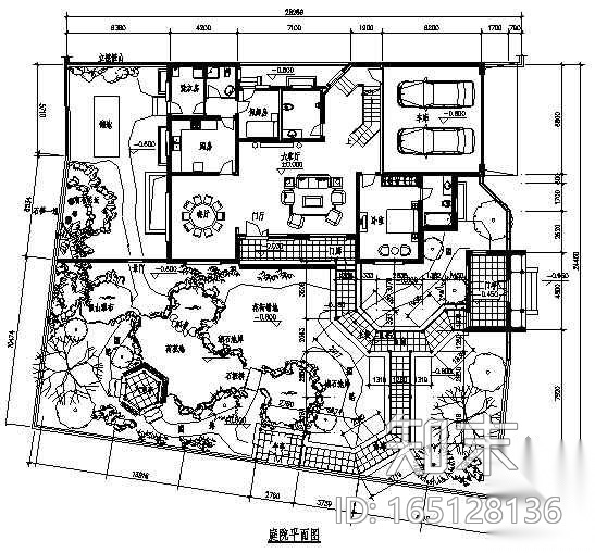 江苏扬州某庭院园林设计施工图施工图下载【ID:165128136】