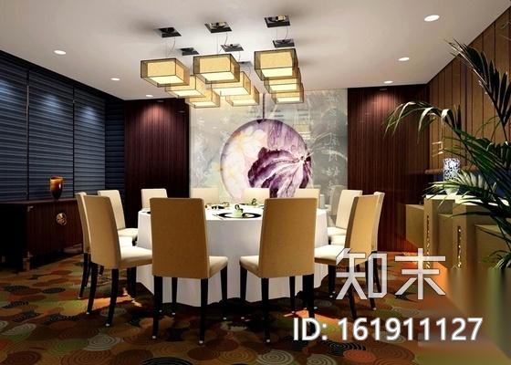 [南京]原创设计典雅中式风格商务酒店装修施工图（含效果...cad施工图下载【ID:161911127】