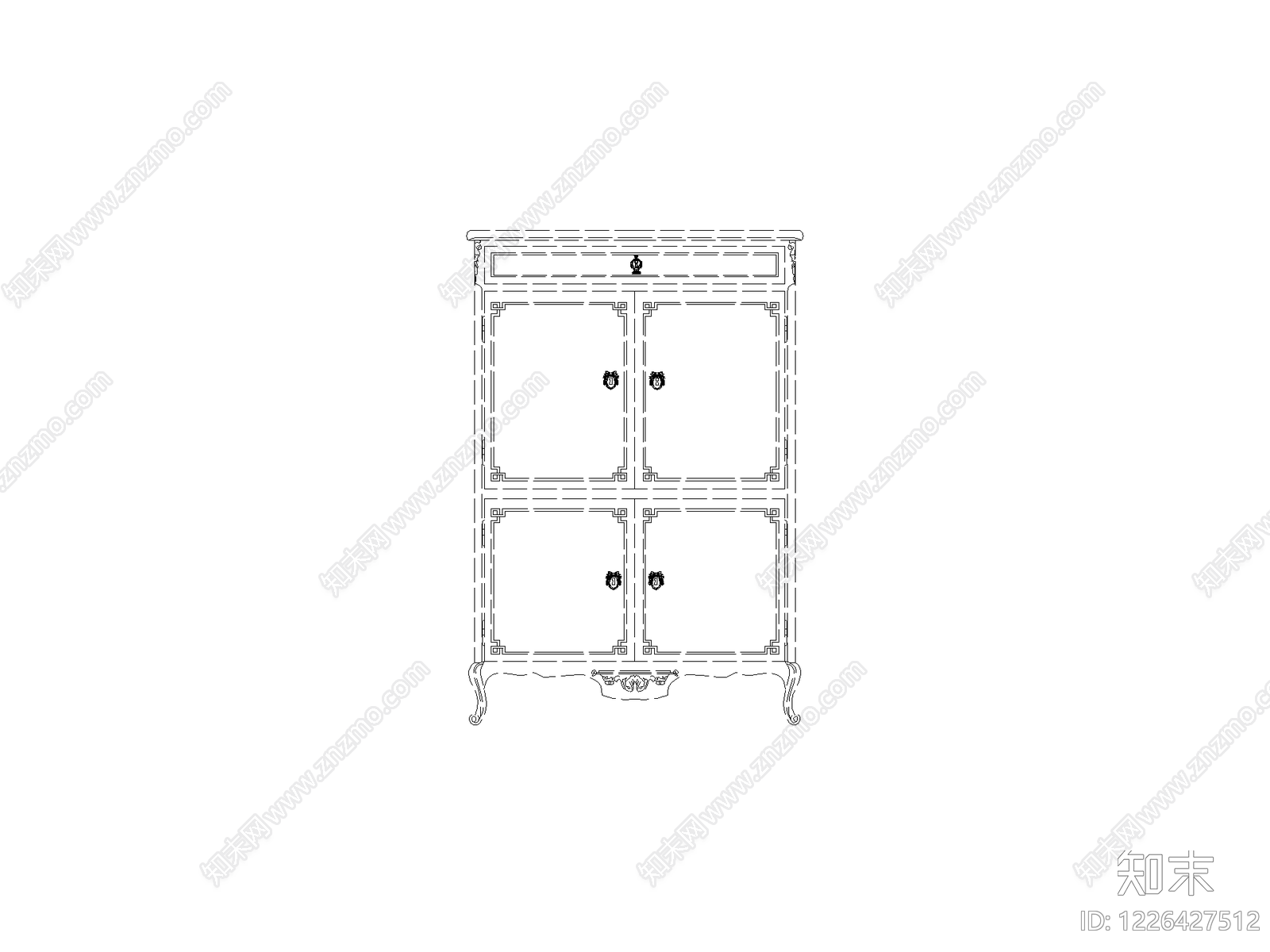 柜子cad施工图下载【ID:1226427512】