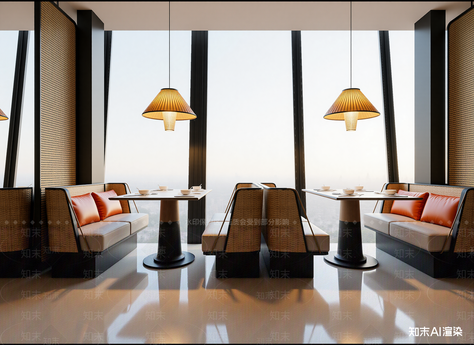 新中式咖啡厅3D模型下载【ID:1214429359】