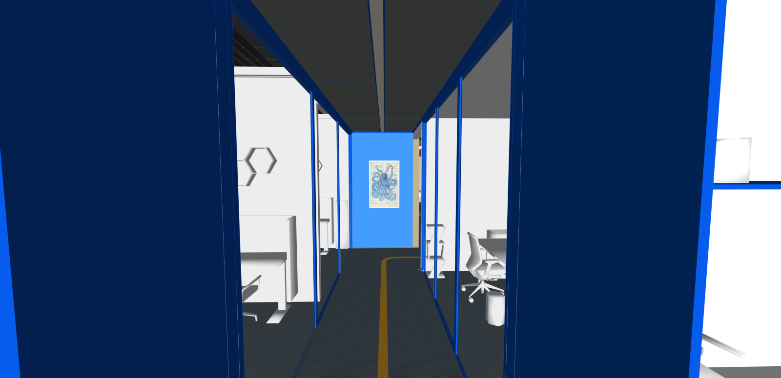 现代其他办公区域SU模型下载【ID:1215933756】