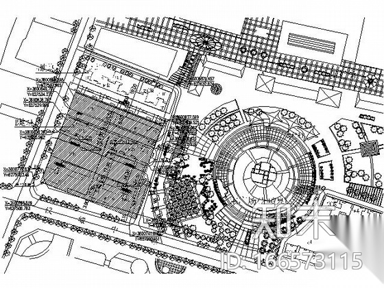 [河南]某商住小区人防地下室建筑施工图cad施工图下载【ID:166573115】