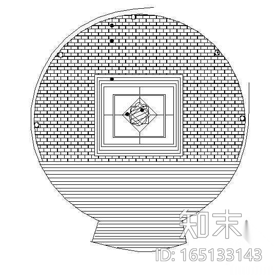 某小广场设计大样图cad施工图下载【ID:165133143】