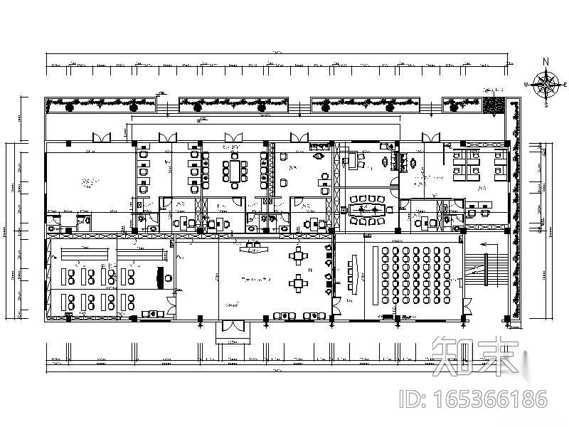 [深圳]某社区工作站办公室装修图（含报价表）cad施工图下载【ID:165366186】