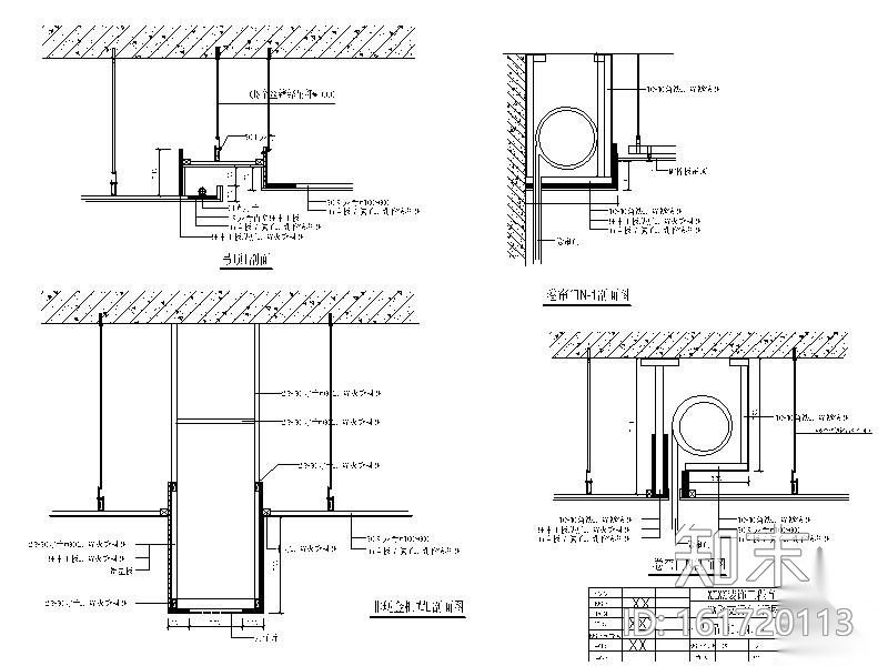 [山东]中国工商银行室内装修施工图cad施工图下载【ID:161720113】