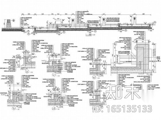 [西安]城市商务中心环境景观设计施工图cad施工图下载【ID:165135133】