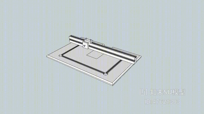 办公桌SU模型下载【ID:47621303】