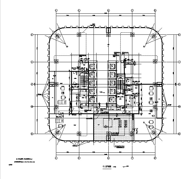 [安徽]超高层塔式办公楼建筑施工图（含水暖电全专业图纸...施工图下载【ID:149936171】