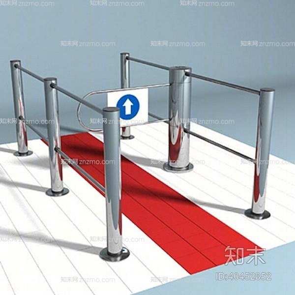 银色摆闸3D模型下载【ID:40452852】