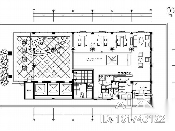 [天津]某售楼处设计施工图(装饰.水电)cad施工图下载【ID:161745122】