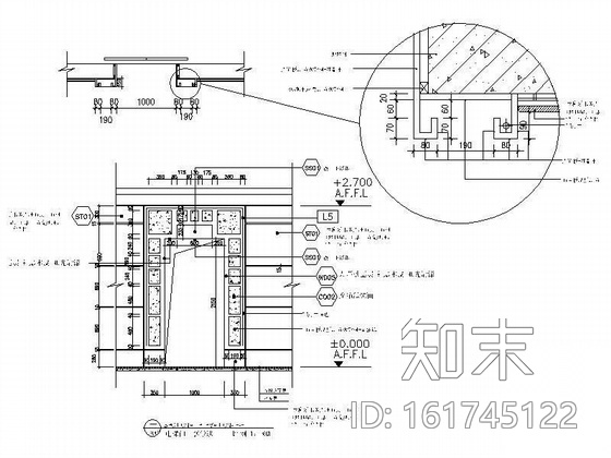 [天津]某售楼处设计施工图(装饰.水电)cad施工图下载【ID:161745122】