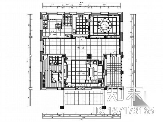 [福建]豪华现代风格私人别墅室内装修施工图cad施工图下载【ID:167173165】