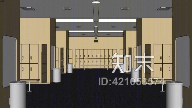 高中足球更衣室SU模型下载【ID:421053574】