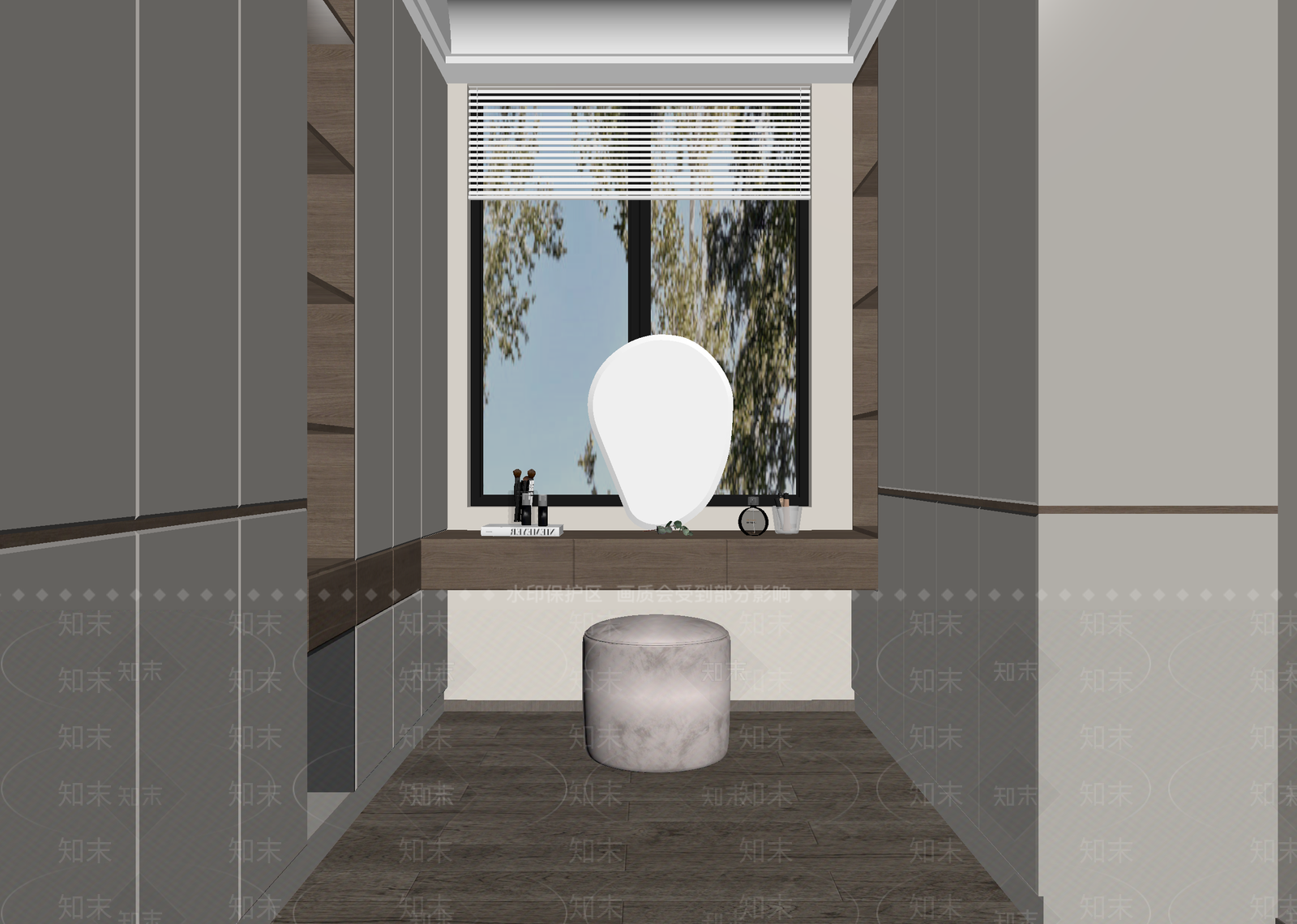 现代衣帽间3D模型下载【ID:1215143956】