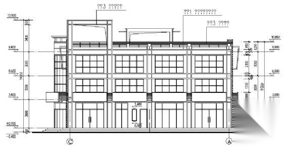 山东香港五金家居城B13-3块改造工程建筑施工图cad施工图下载【ID:160597105】