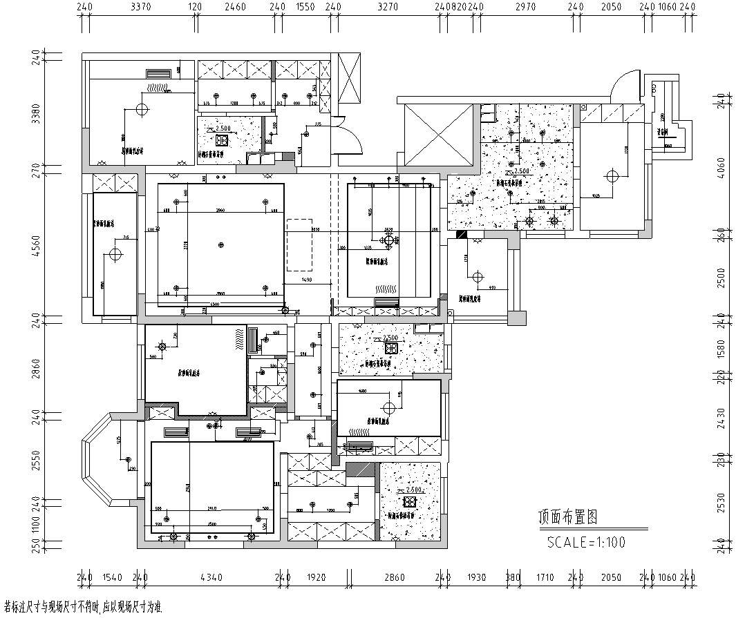 [河南]洛阳轻奢风住宅设计施工图_附效果图施工图下载【ID:168260140】