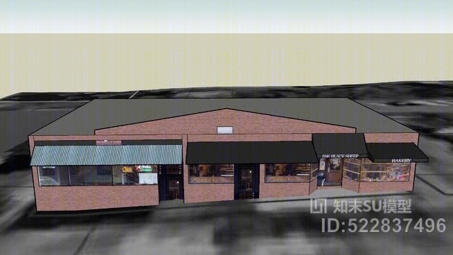 印度黑羊面包店与天堂餐厅SU模型下载【ID:522837496】
