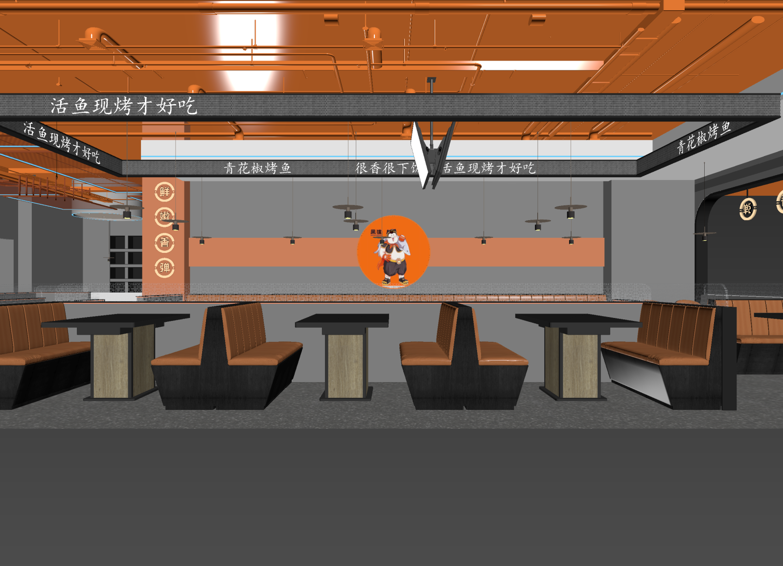 现代火锅店3D模型下载【ID:1214323857】
