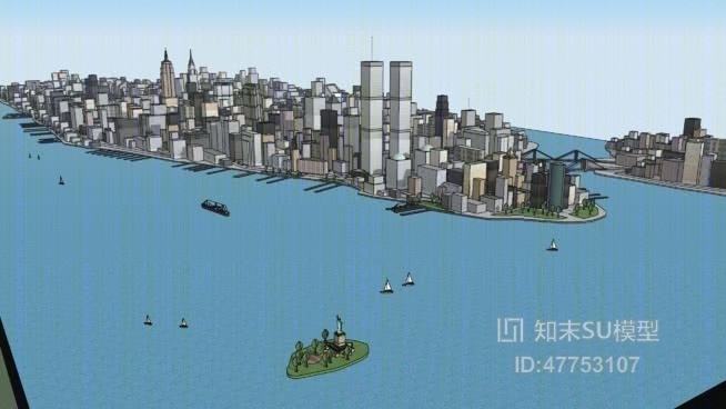 欧式建筑SU模型下载【ID:47753107】