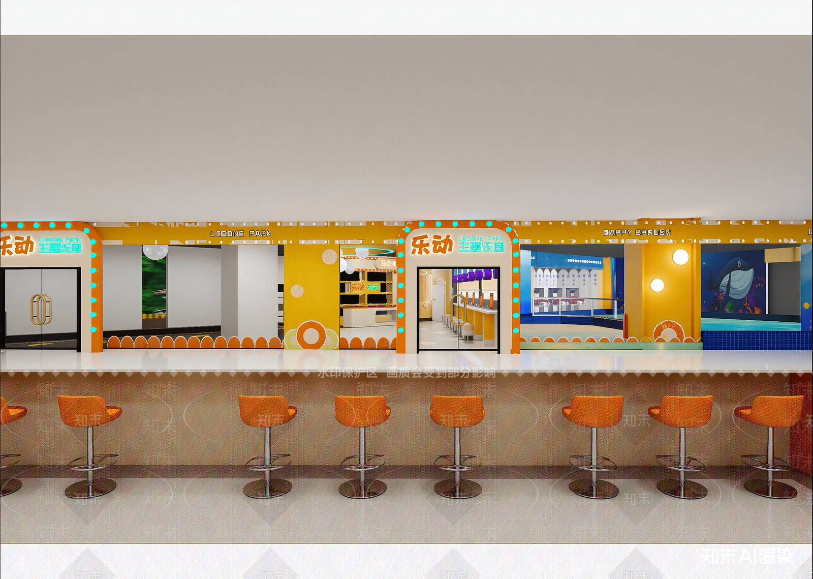 现代其他餐饮空间3D模型下载【ID:1214629959】